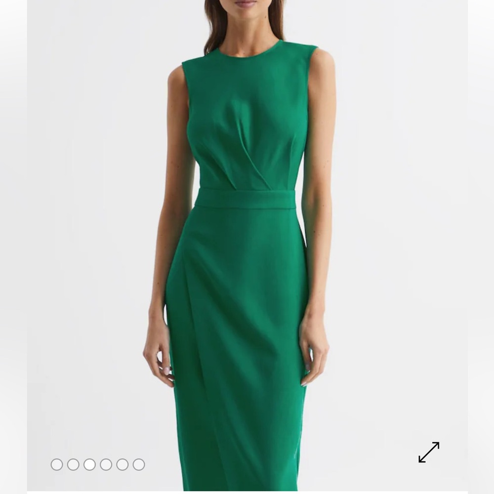 Reiss Layla Sleeveless Bodycon In Green - Picture 4 of 16